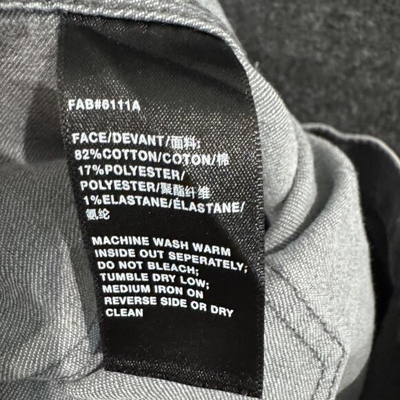 Lafayette 148 Pants Womens 6 Gray Mercer Slim Straight Stretch Denim Jeans - Picture 9 of 10